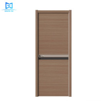 Porta de madeira interior de luxo HDF Melamine Door Simple Design Simples Wood Door Go-A065